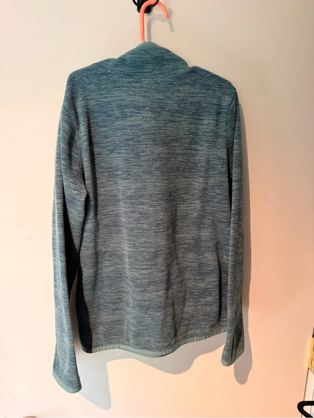 Old Navy Teal Heather Mock-Neck Pullover